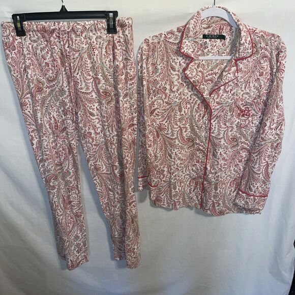 Lauren Ralph Lauren Women’s Sleepwear Set Size Small Pink Floral Comfort Lounge - Picture 1 of 12